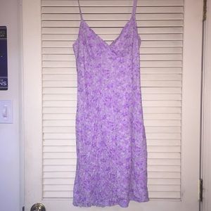 Purple floral dress